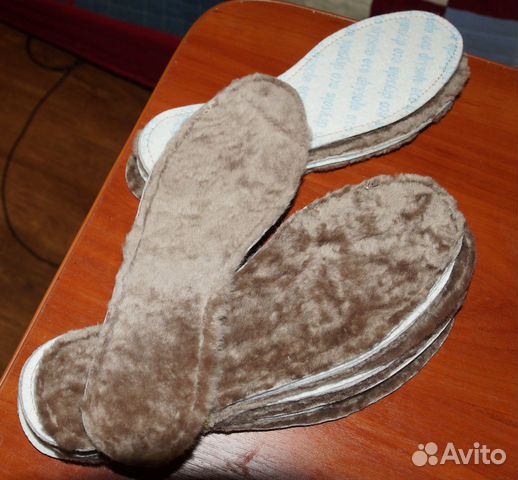 Стельки для обуви, натуральный мех