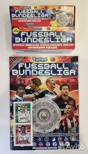 Topps Bundesliga 2010-2011 альбом+блок 100 пакетов