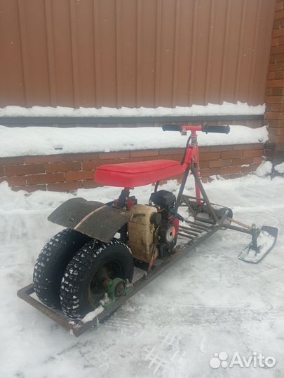 Снегокат с бензиновым мотором