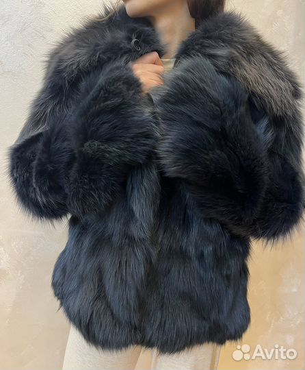 Шуба из натурального песца