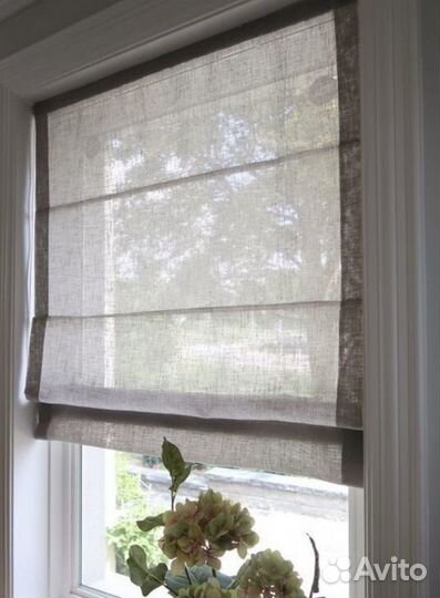 Римская штора на заказ на створку окна