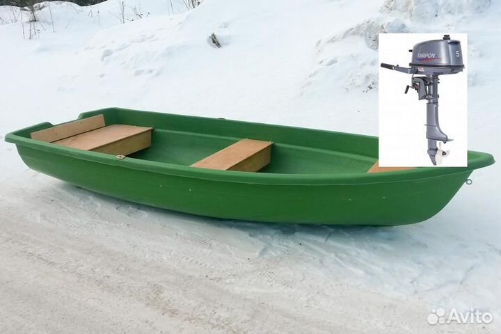 Вёсельная лодка с мотором Тортилла-4 Эко Tarpon T