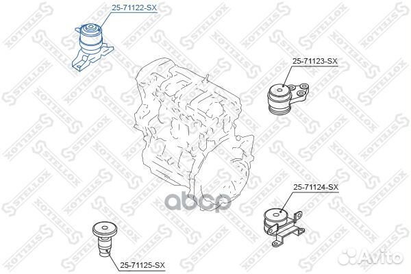 25-71122-SX подушка двс правая Mazda Tribute C