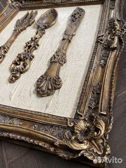 Панно для кухни со столовыми приборами