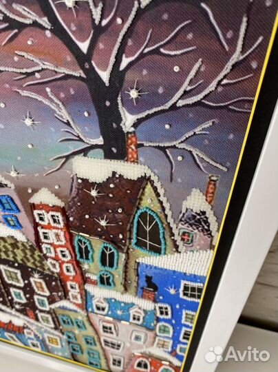 Картина бисером (в раме)