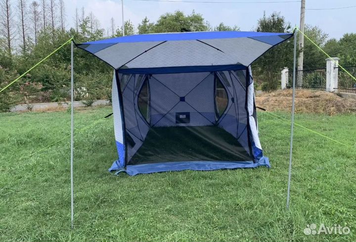 Зимняя утепленная палатка cube сдвоенный 2023 г