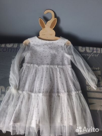 Нарядные пышные платья на девочку 86 92 98