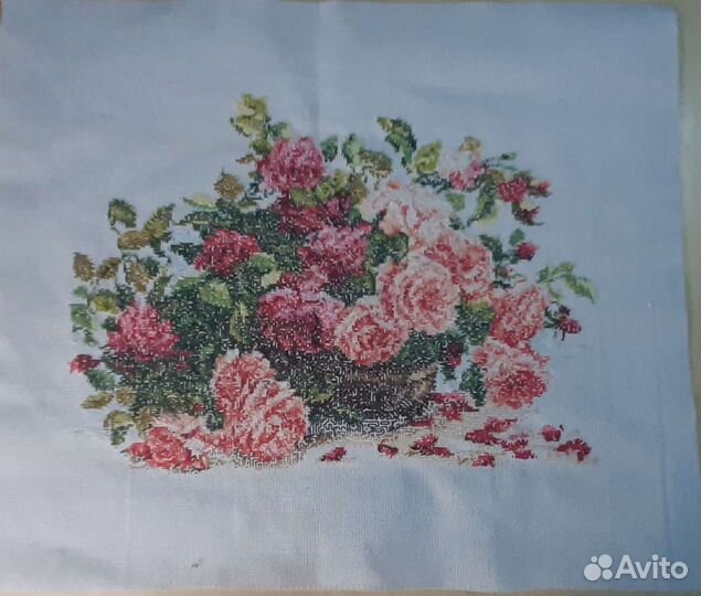 Вышивка крестом, ручная работа 