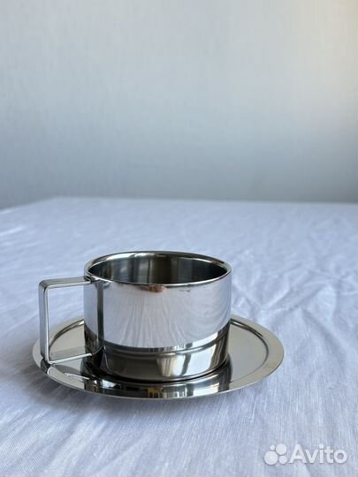 Чайная пара из нержавеющей стали с ложкой