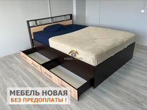 Кровать двуспальная 160 с ящиками, новая