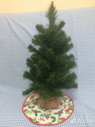 Елки настольные, мишура