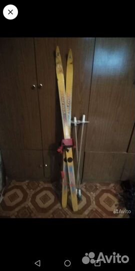 Картина, лыжи