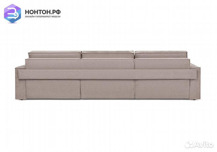 Диван еврокнижка трехместный Тревис бежевый