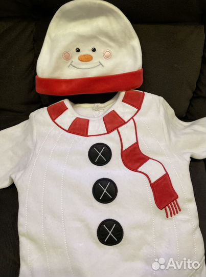Новогодний костюм снеговик Mothercare