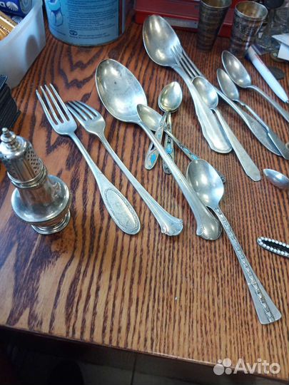 Ложки,вилки и прочие изделия из серебра