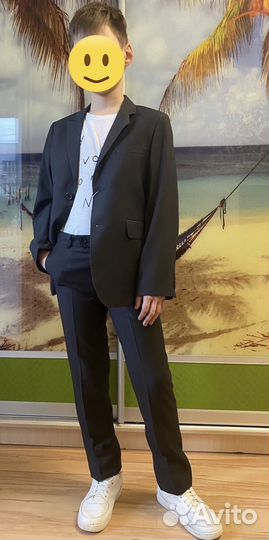 Костюм брючный, школьный silver spoon 146,122,134