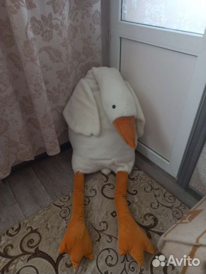Большая мягкая игрушка гусь