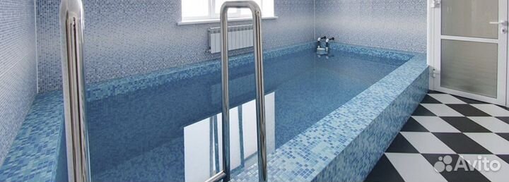 Гриль домики, русская баня, бассейн