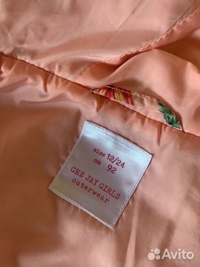 Куртка на девочку 92 на теплую весну