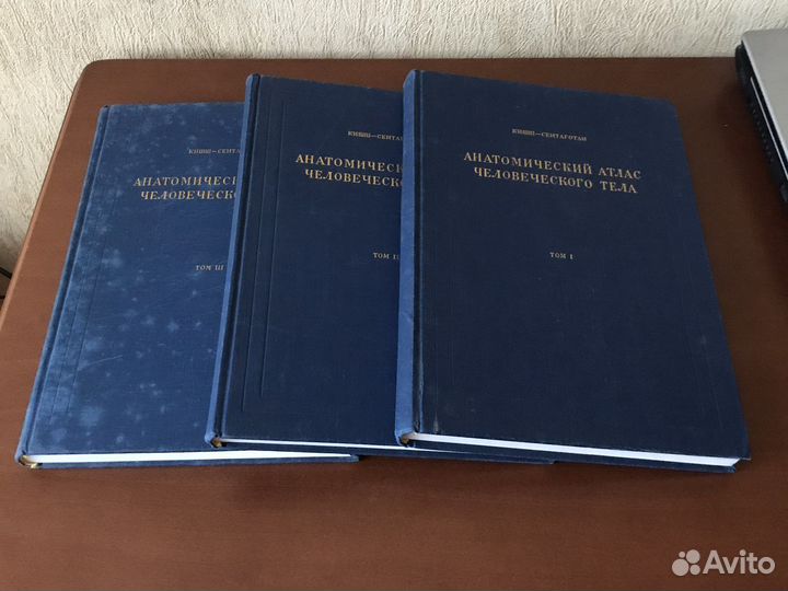 Атлас анатомии 3 тома Кишш-Сентаготай Будапешт1965
