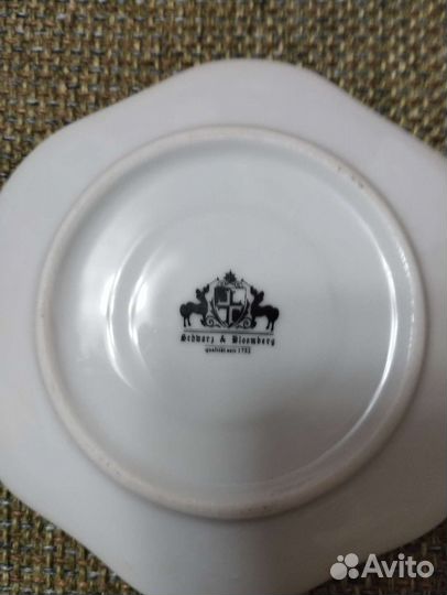 Чашка с блюдцем фарфор