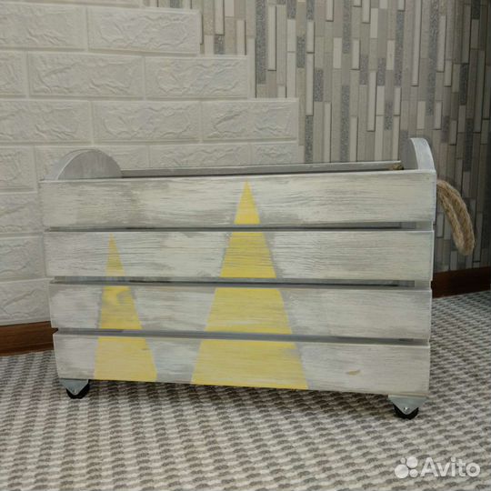 Ящик деревянный для хранения игрушек