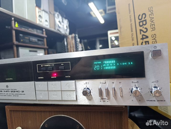 Кассетная дека Яуза Мп-221С-2 состояние