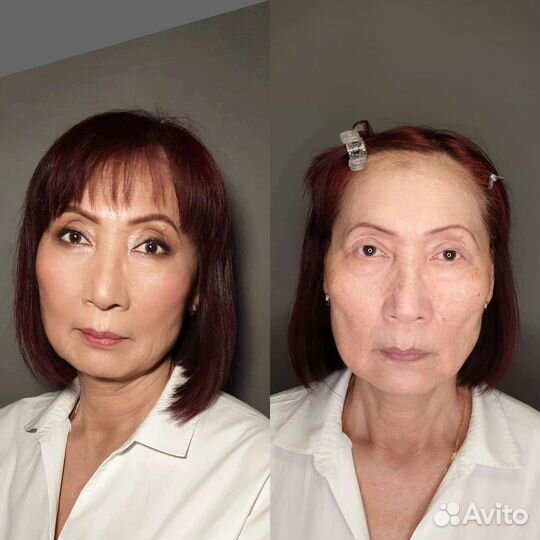 Макияж причёски локоны