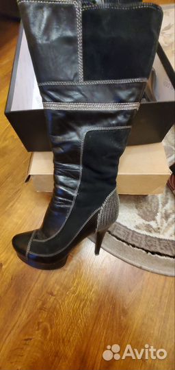 Сапоги женские натуральная кожа