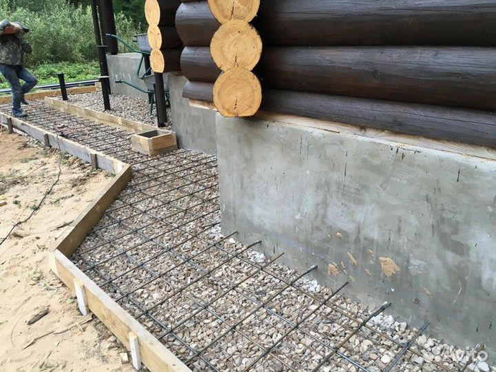 Отмостка, Фундамент, Заезды, Тротуарная плитка