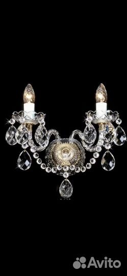 Хрустальные бра 2 шт,Богемия,оригинал