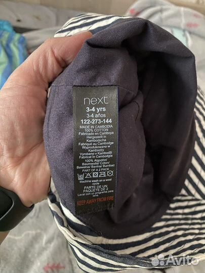 Панама и кепка / бейсболка next 3-4 года