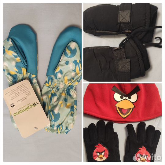 Варежки зимние, H&M шапка и перчатки, Керри