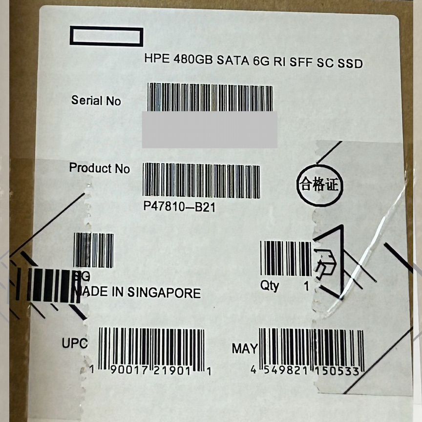 [P47810-B21] Жесткий Диск Hp Ssd 480gbg8-G10