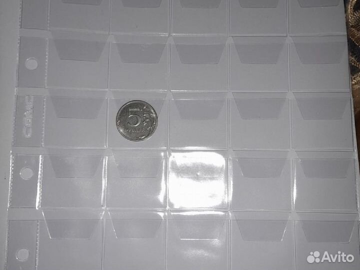 Листы в альбом для монет Сомс