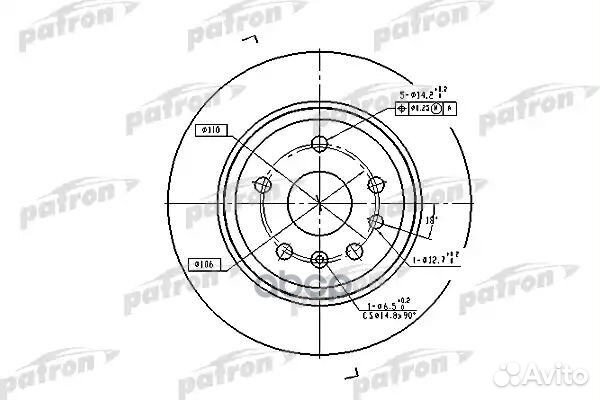 Диск тормозной задн opel: vectra B 95-02 vectra