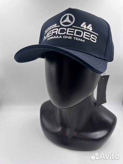 Кепка бейсболка Mercedes Benz 44 синяя премиум