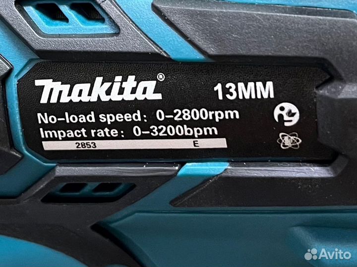 Аккумуляторная дрель шуруповерт makita 13мм