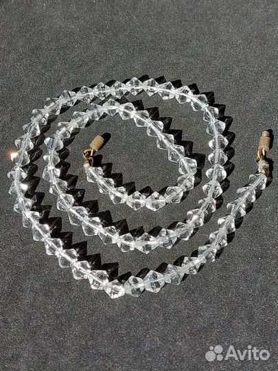 Бусы под горный хрусталь винтаж СССР