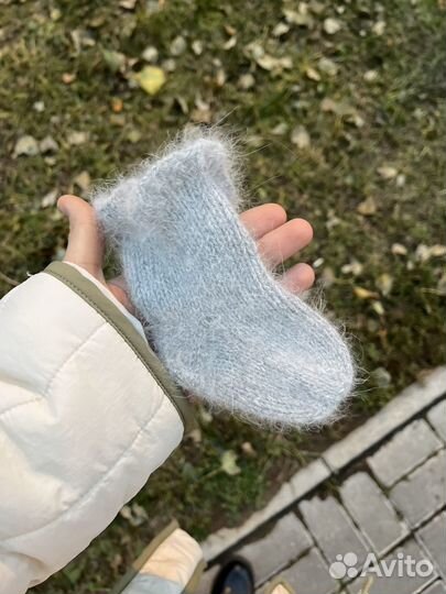 Пуховые детские носки