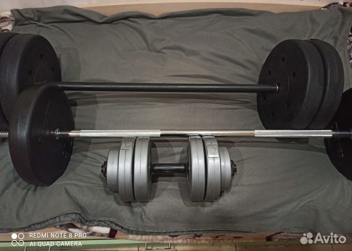 Штанга гриф блины гантеля