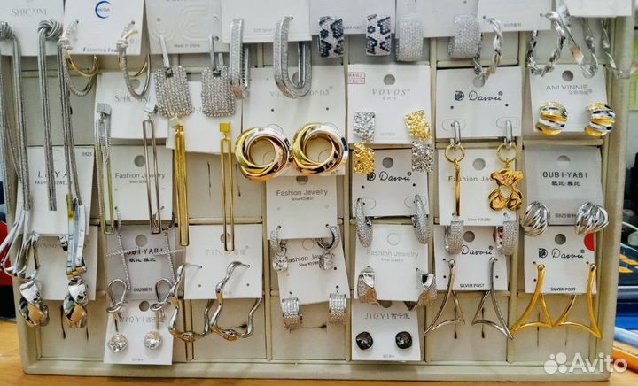 Серьги бижутерия