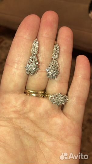 Бриллиантовый комплект 585