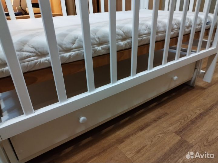 Кроватка Лель 120 на 60 с матрасом