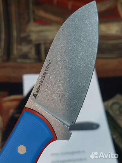 Нож WorkingKnife WK26 S390 Stonewash 67HRC