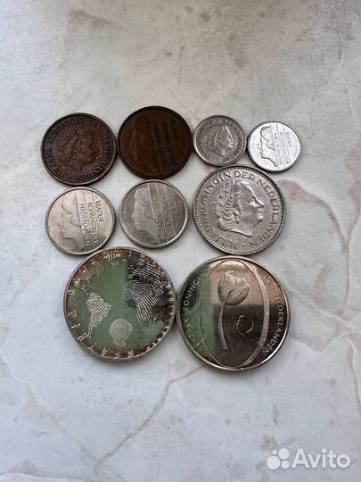Монеты Нидерланды включая серебро и официальный на