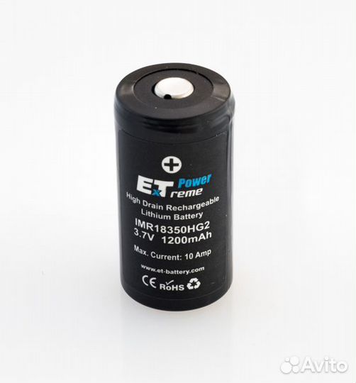 Аккумулятор ET IMR18350HG2 (высокий 