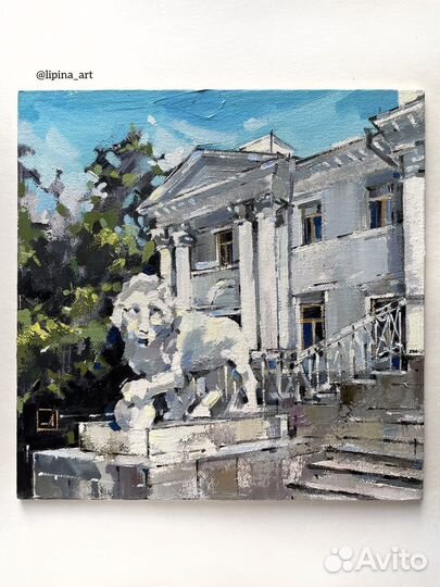 Картина маслом этюд Елагин дворец