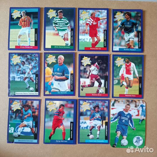 Карточки и наклейки футбол хоккей 90