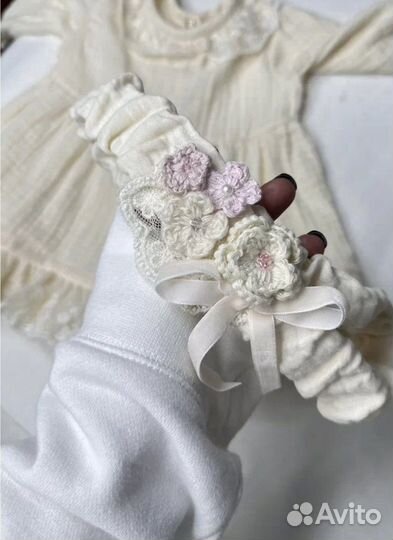 Бант резинка пояс для конверта на выписку